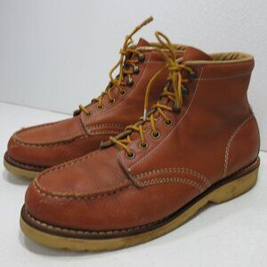 Unbranded Cowhide Leatherr Work boots Men's Footwear Oil Resistant Soles Sz 9 D